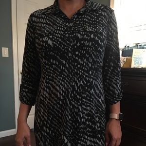 Patterned Work Dress